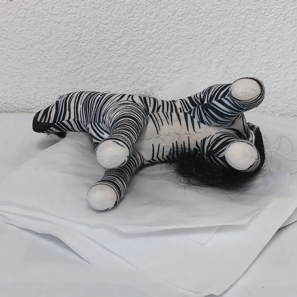 Animal Lovin Barbie Zebra Plush 1988 Standing Stuffed Animal Friend Replacement